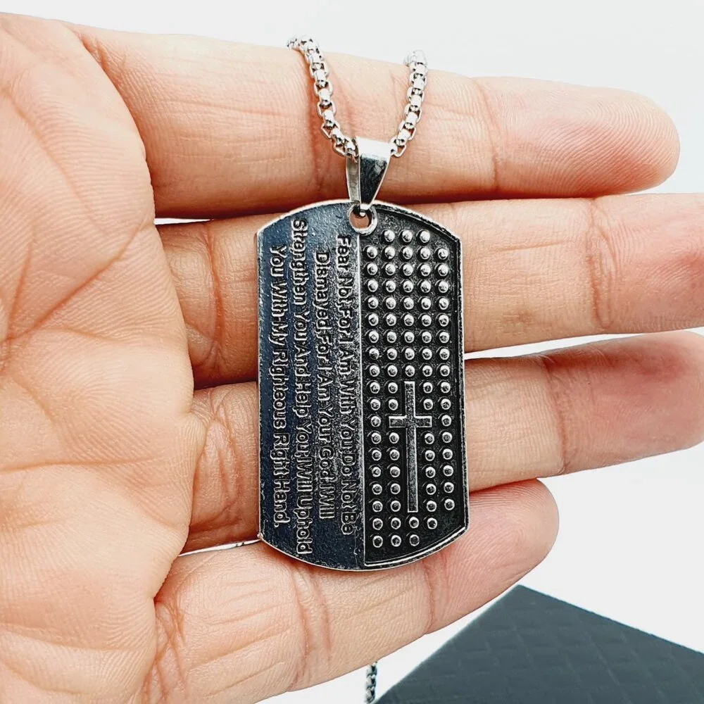 ❤️Soldiers famous Egypt Scripture Necklace, N90201P131